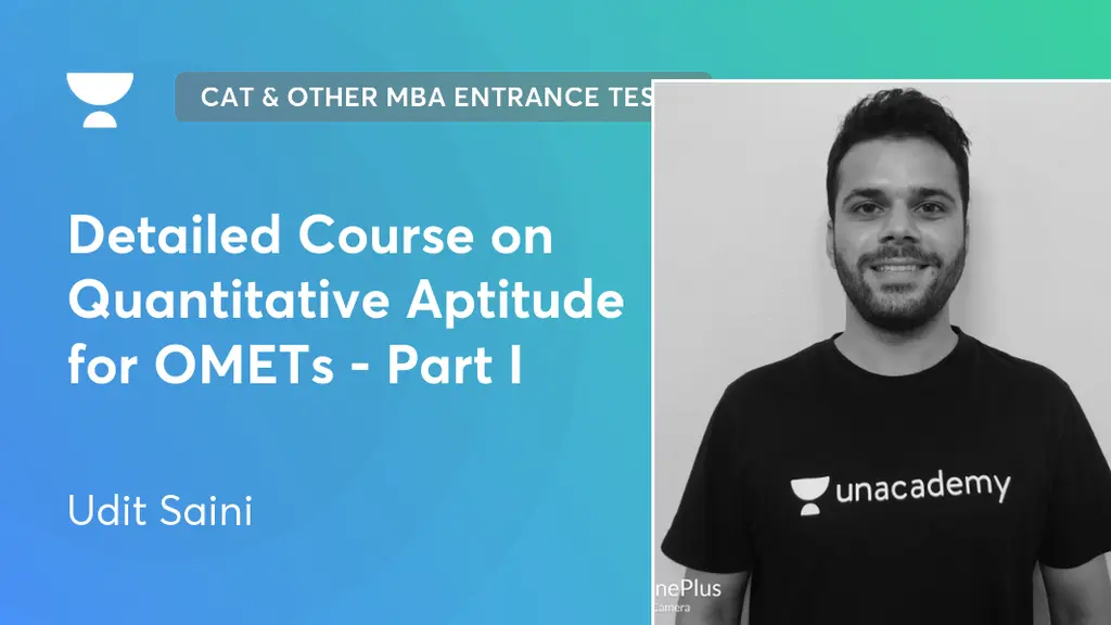 CAT & Other MBA Entrance Tests - Detailed Course on Quantitative ...