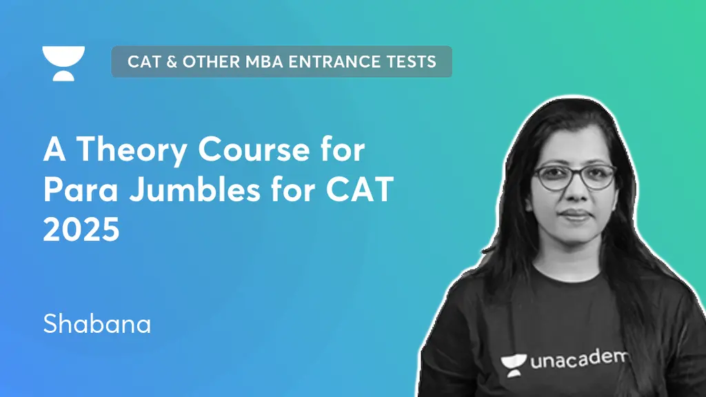 CAT & Other MBA Entrance Tests - A Theory Course for Para Jumbles for ...