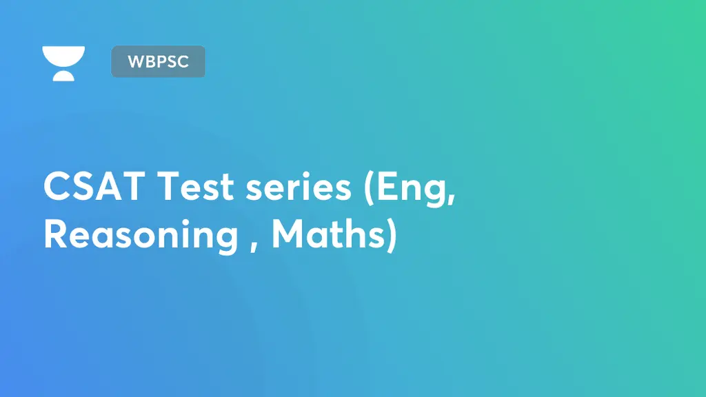 WBPSC Analysis On Maths Offered By Unacademy