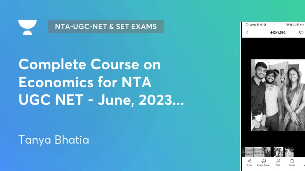 NTA-UGC-NET & SET Exams - Complete Course on Economics for NTA UGC NET ...