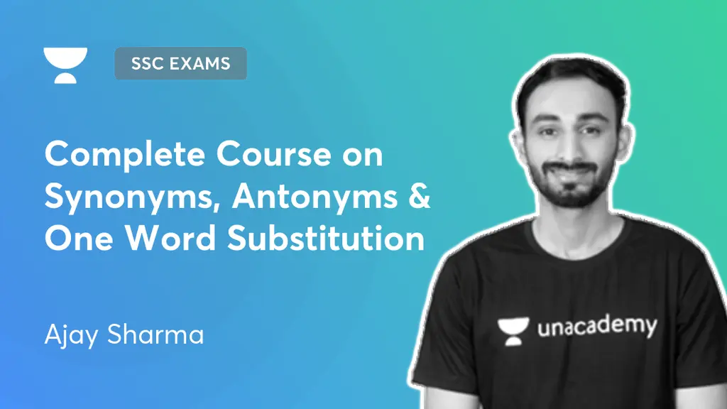 SSC Exams (Non Technical)/ Railway Exams Complete Course on Synonyms