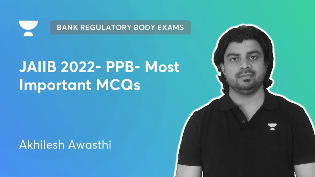 Bank Regulatory Body Exams JAIIB 2022 PPB Most Important MCQs by
