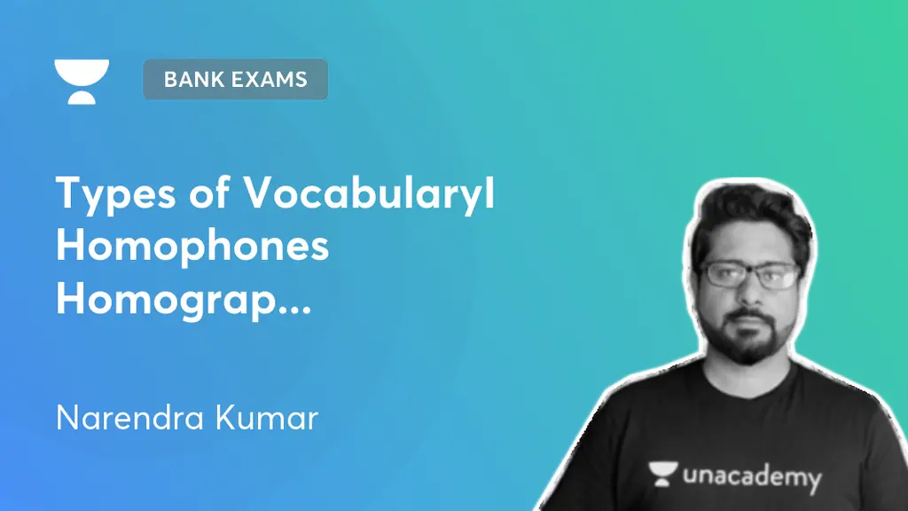 Bank Exams - Types of VocabularyI Homophones Homographs Homonyms ...