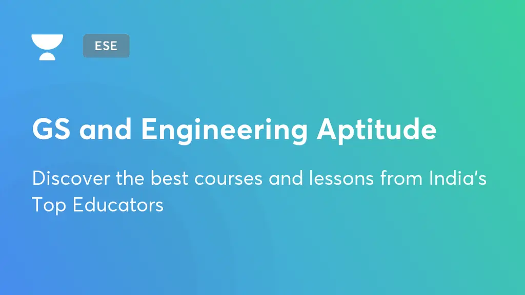 Test Series GS and Engineering Aptitude Unacademy