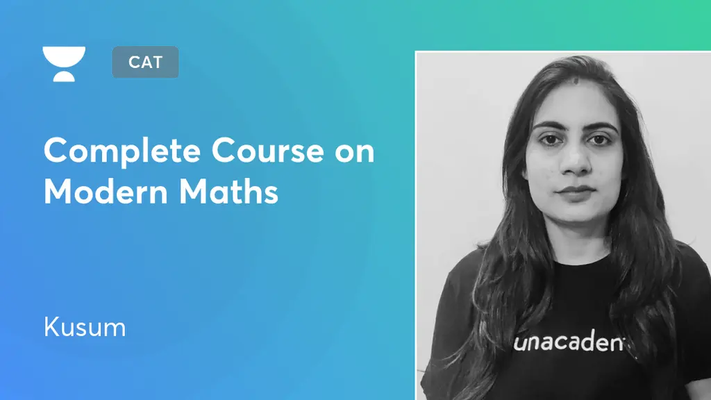 CAT & Other MBA Entrance Tests - Complete Course on Modern Maths by ...