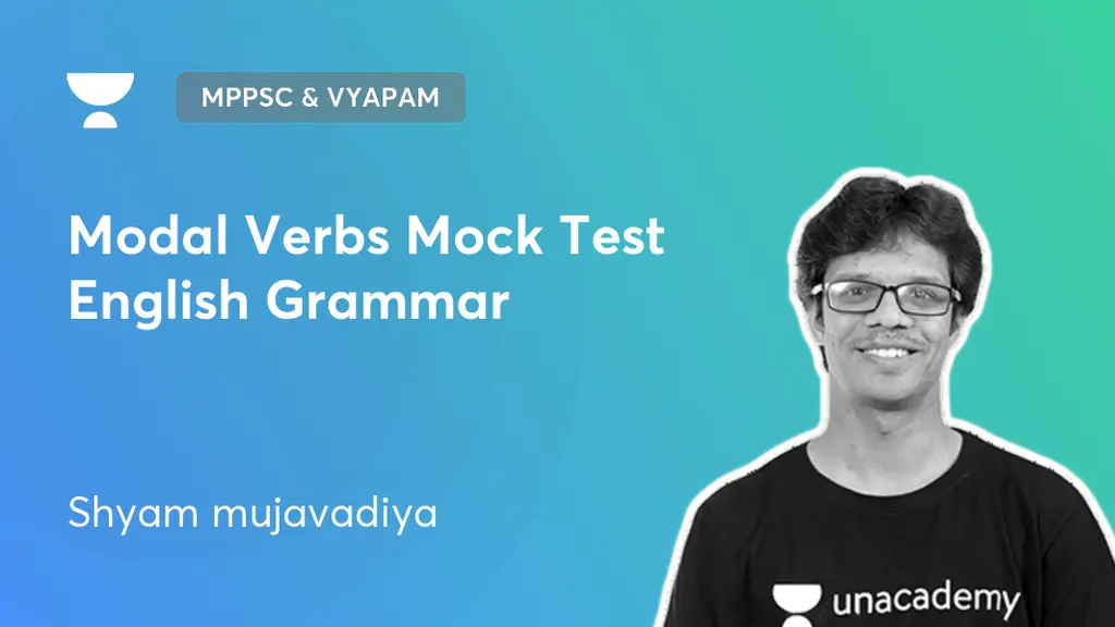 Madhya Pradesh State Exams - Modal Verbs Mock Test English Grammar by ...