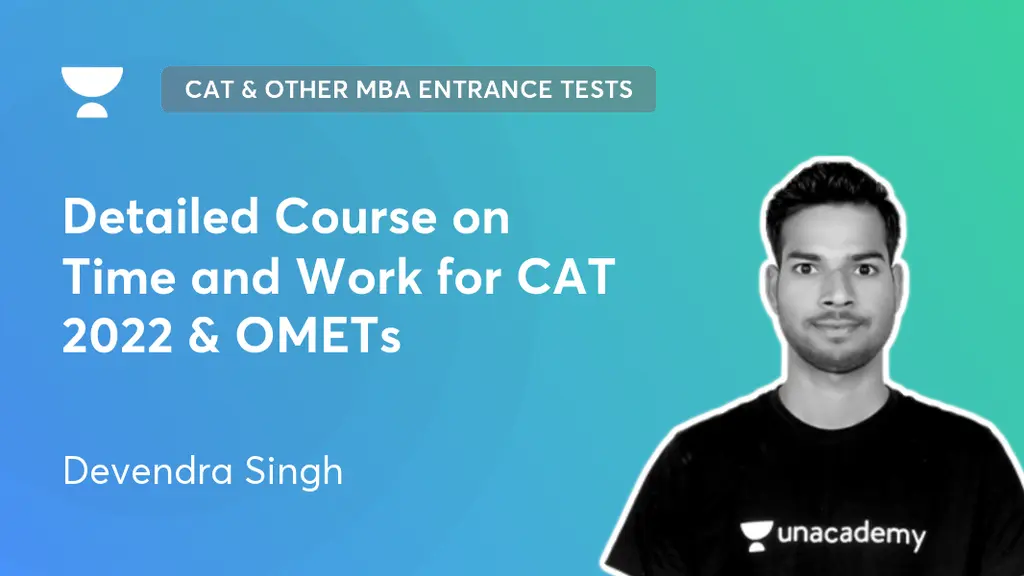 CAT & Other MBA Entrance Tests - Detailed Course on Time and Work for ...