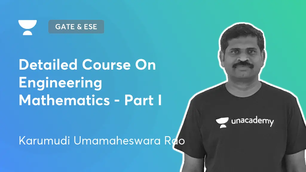 GATE & ESE - ME, CH & XE - Detailed Course On Engineering Mathematics ...