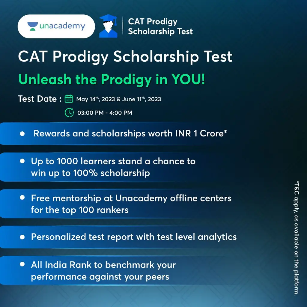 Prepare For Cat Exam With Unacademy S Cat Prodigy Scholarship Test 2023 Prepare For Cat Exam With Unacademy S Cat Prodigy Scholarship Test 2023