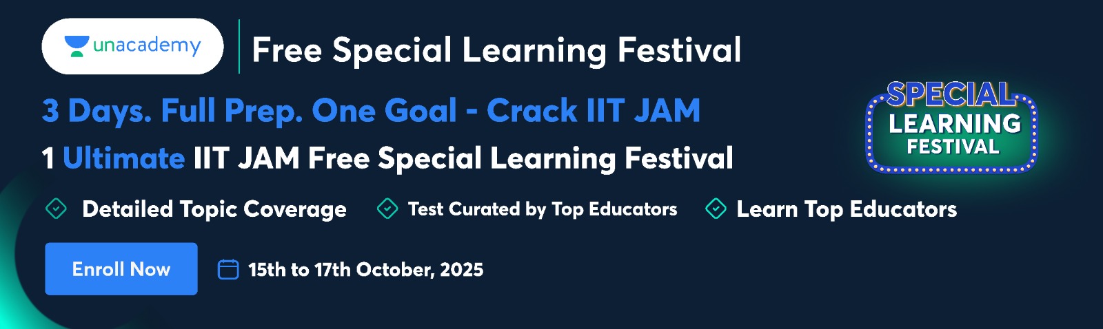 IIT JAM & CUET PG 2026 MEGA Workshop - Unacademy